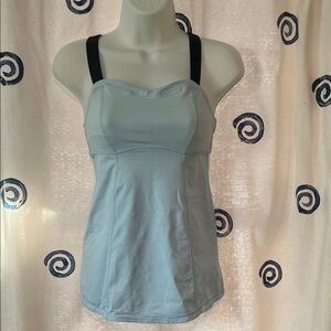 Lululemon Women's Light Blue Tank Top - 2